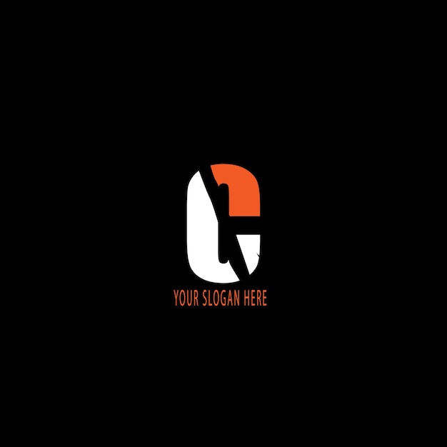 c diseño de logotipo de texto de estilo diferente