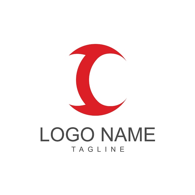 C Logo Template Design