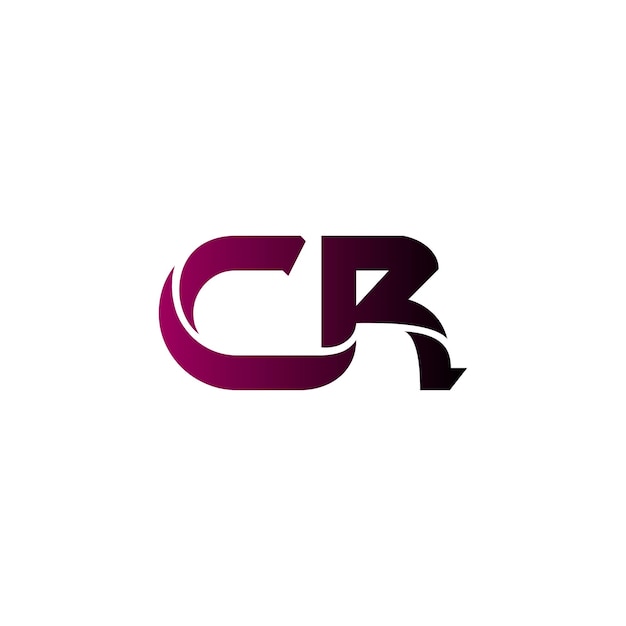 Vector c r diseño del logotipo