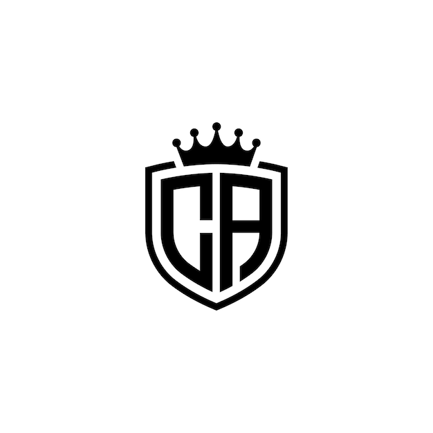 CA Monogram Logo Design letra texto nombre símbolo monocromo logotipo alfabeto carácter simple logo
