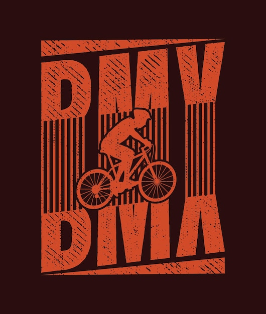 Vector cabalga con estilo con nuestra camiseta bmx by cycle este diseño combina la comodidad con la emoción de bmx