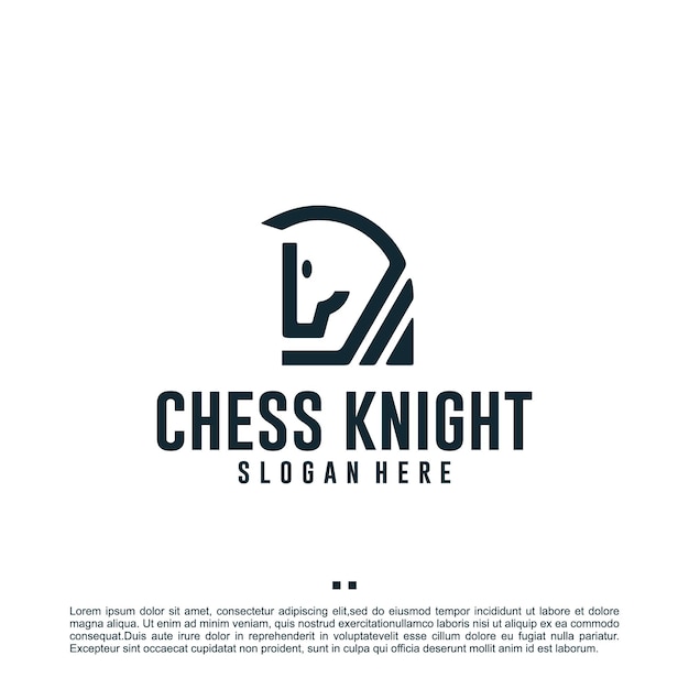Caballero de ajedrez, inspiración para el diseño de logotipos