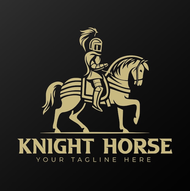 Caballero oscuro con el logotipo del caballo