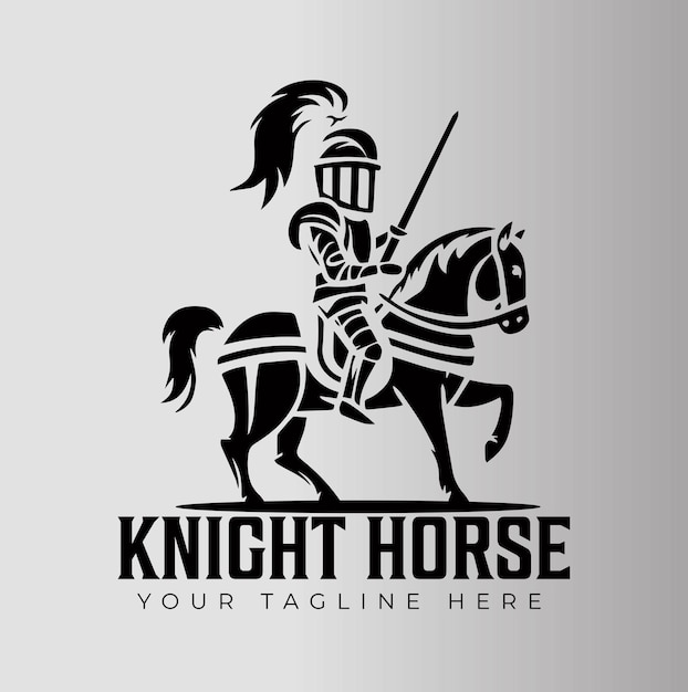Caballero oscuro con el logotipo del caballo