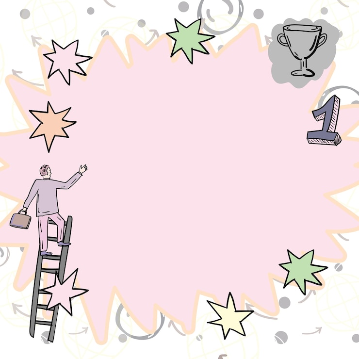Vector caballero subiendo la escalera tratando de alcanzar estrellas y grandes metas hombre con maletín para papeles corriendo hacia arriba grandes escaleras que definen el progreso y la mejora