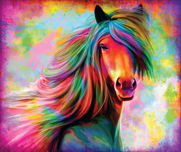 El caballo arco iris