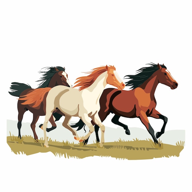 Caballo corriendo en el campo 2