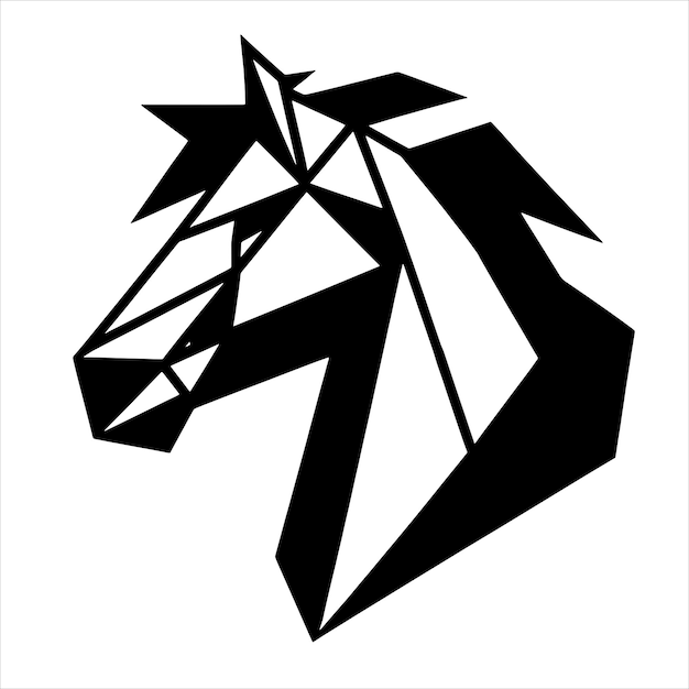 Caballo geométrico Svg