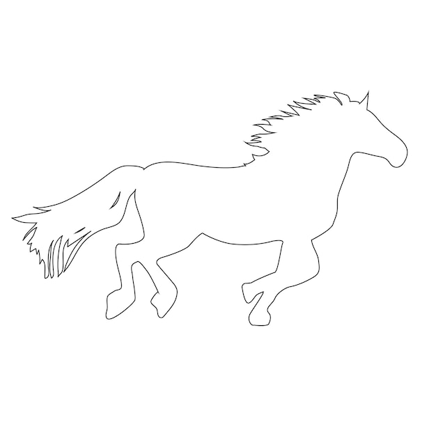 caballo, icono, vector