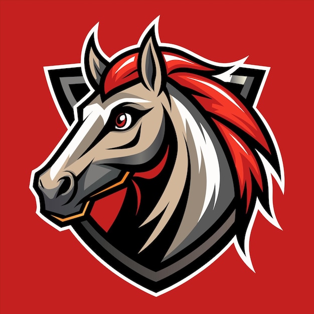 un caballo con una melena roja y una melena Roja