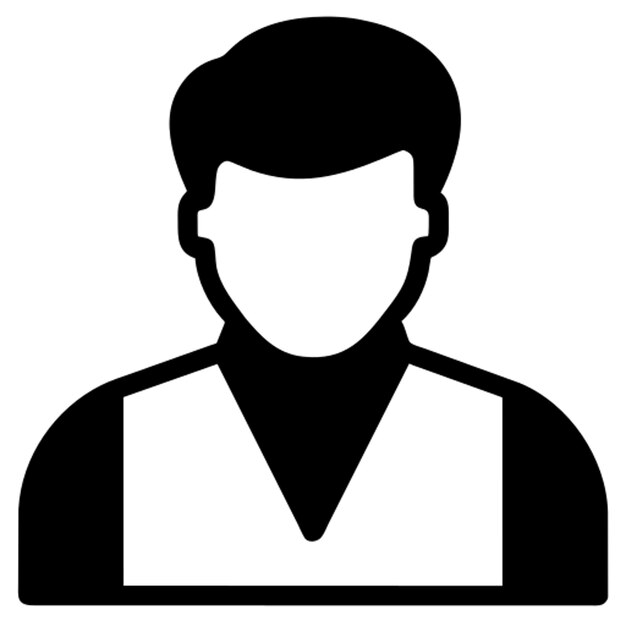 cabello plano vector minimalista en el estilo de sksks icono de la aplicación negro y blanco sin icono de fondo