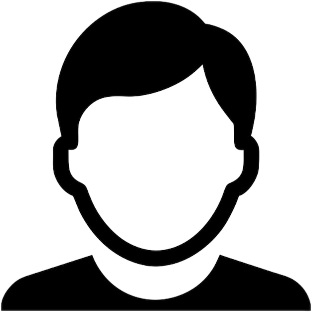 cabello plano vector minimalista en el estilo de sksks icono de la aplicación negro y blanco sin icono de fondo
