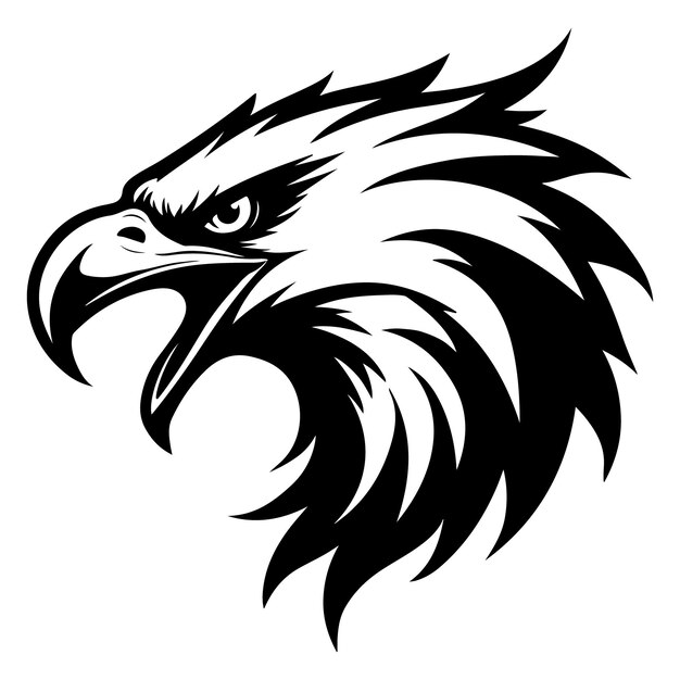 Cabeza de águila feroz SVG