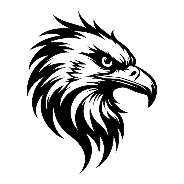 Cabeza de águila feroz SVG