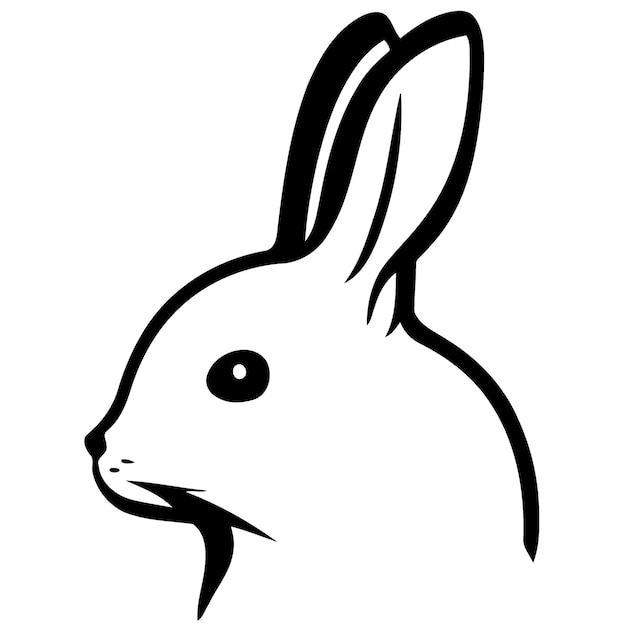 Cabeza de animal mamífero conejo conejito