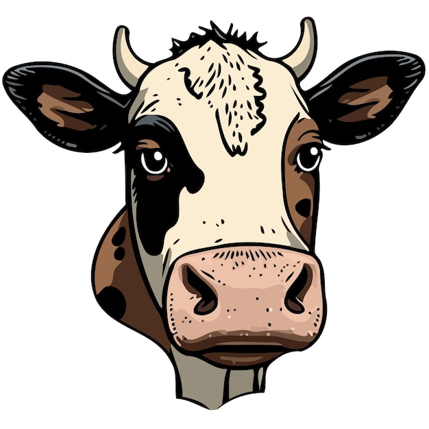 Cabeza de animal mamífero vaca