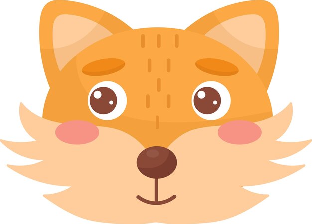 Cabeza de animal zorro