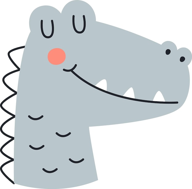Cabeza de cocodrilo infantil