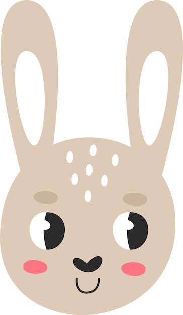 Cabeza de conejo infantil