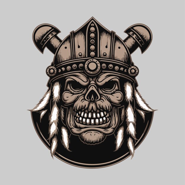Cabeza de esqueleto vikingo