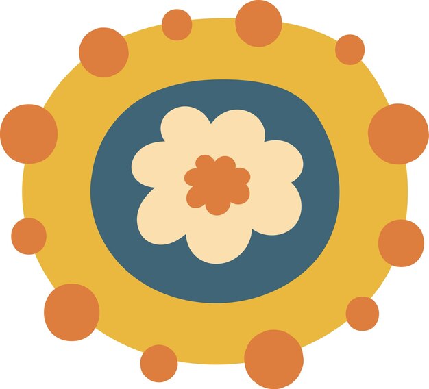 cabeza de flor infantil