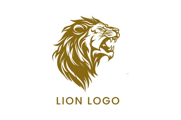 Cabeza de león Diseño de sublimación vectorial del logotipo