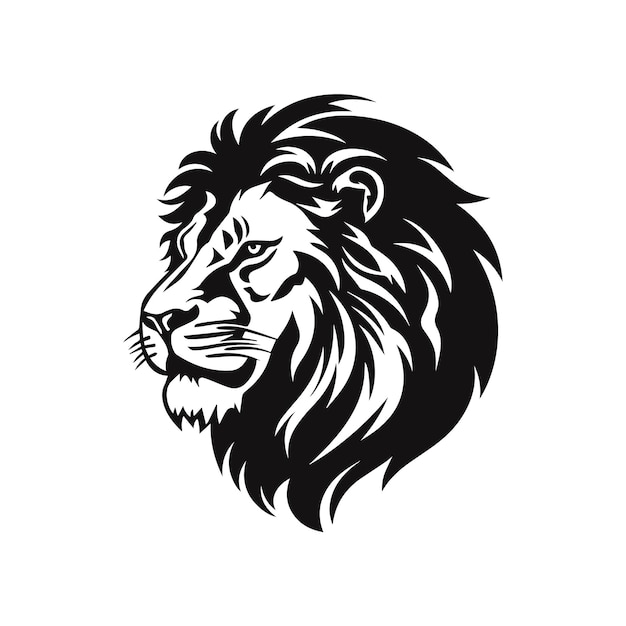 cabeza de león ilustración vectorial