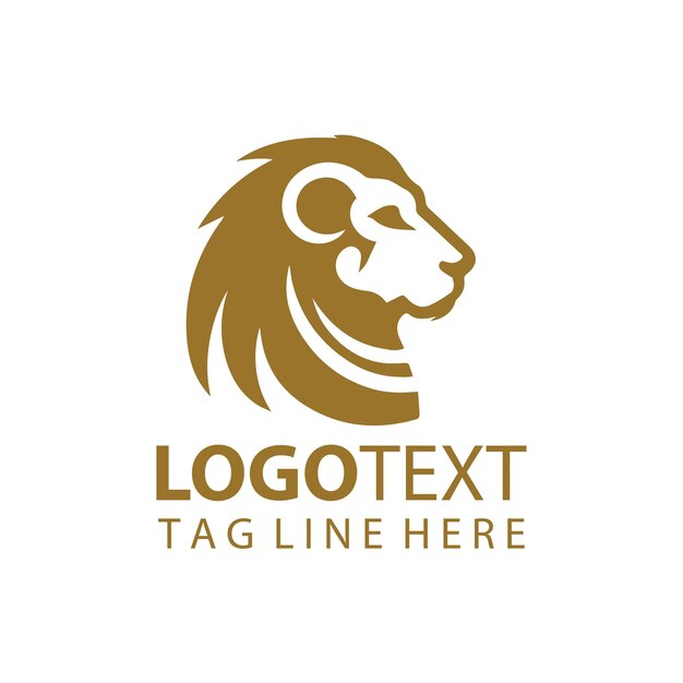 una cabeza de león Ilustraciones vectoriales del logotipo