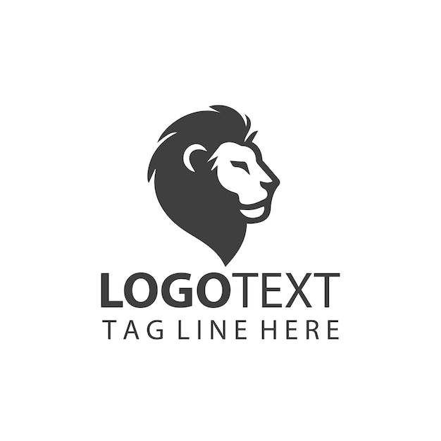 una cabeza de león Ilustraciones vectoriales del logotipo
