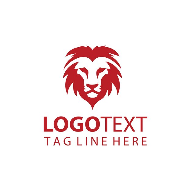 una cabeza de león Ilustraciones vectoriales del logotipo