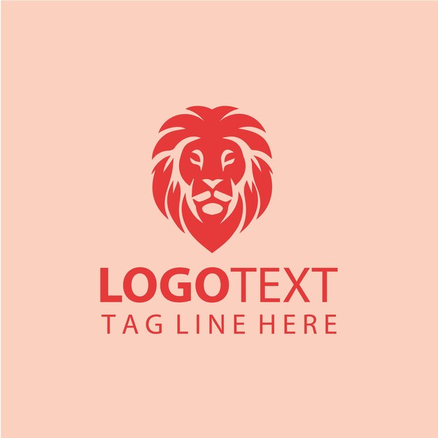 una cabeza de león Ilustraciones vectoriales del logotipo