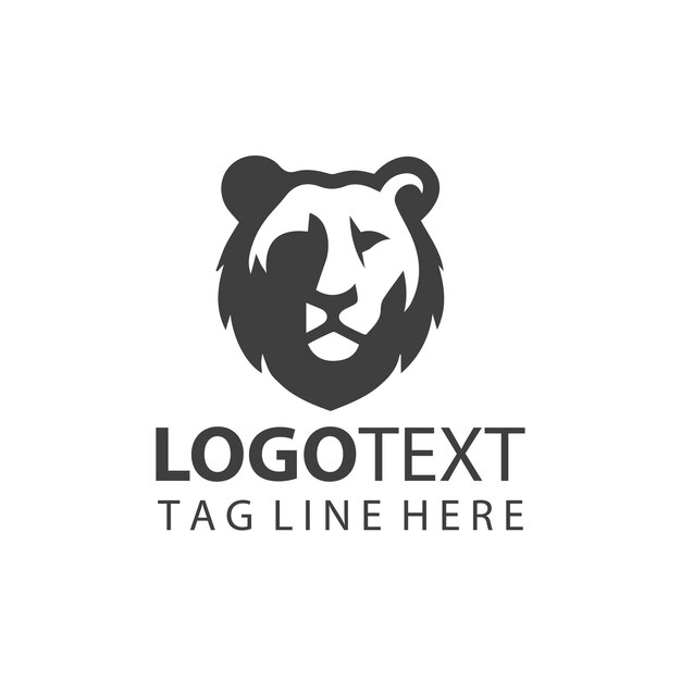 una cabeza de león Ilustraciones vectoriales del logotipo