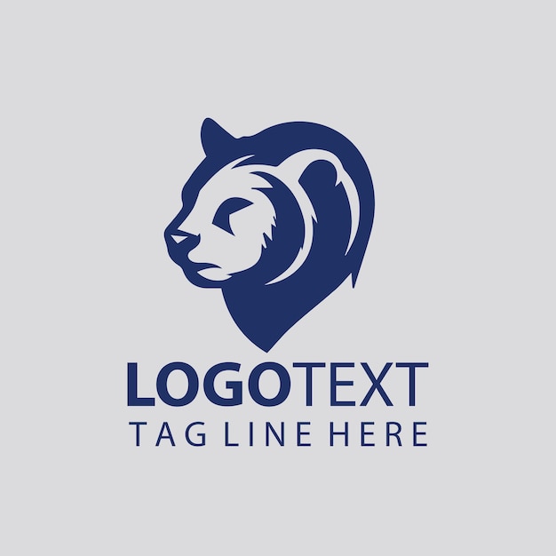 una cabeza de león Ilustraciones vectoriales del logotipo