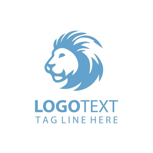 una cabeza de león Ilustraciones vectoriales del logotipo