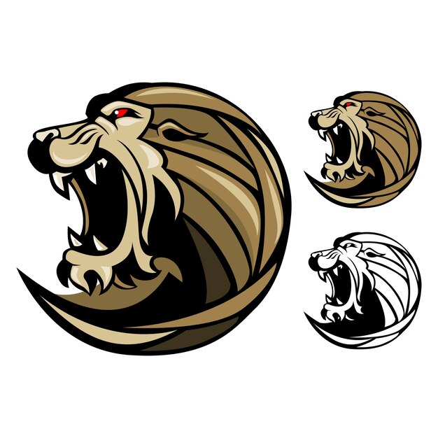 cabeza de león mascota