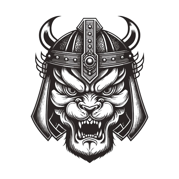 Cabeza de león vikingo