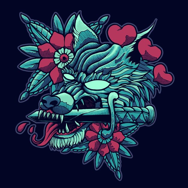 cabeza de lobo