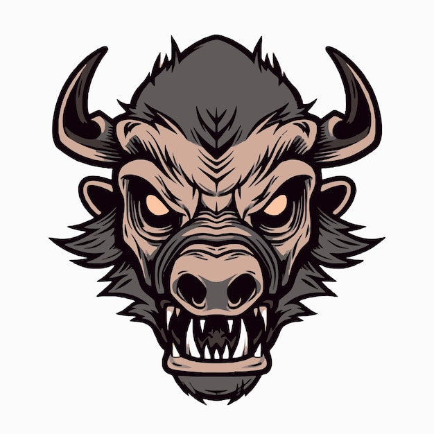 Cabeza de monstruo de cerdo