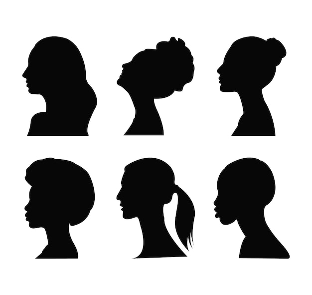 Cabeza de mujer Vector