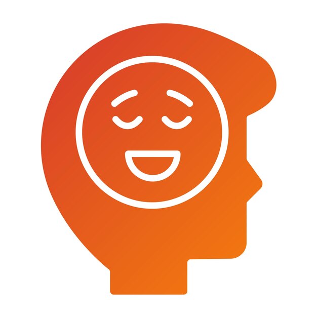 una cabeza naranja con un logotipo rojo y naranja que dice sonrisa