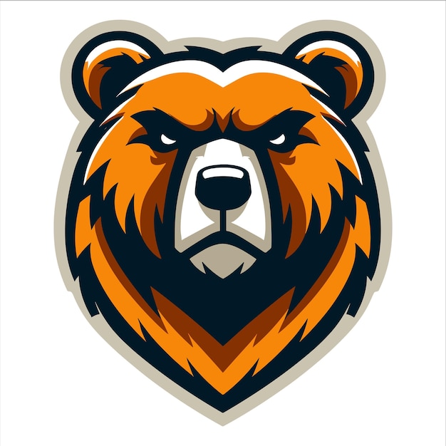 Cabeza de oso Vector de cabeza de oso