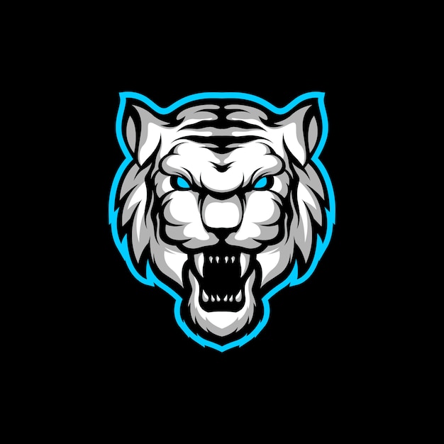 cabeza de tigre blanco