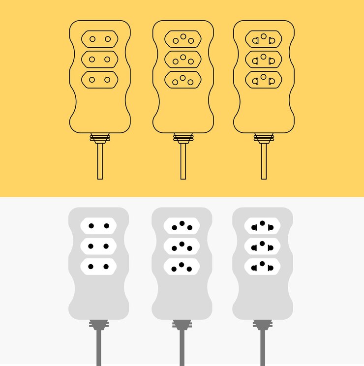 Vector cable de extensión