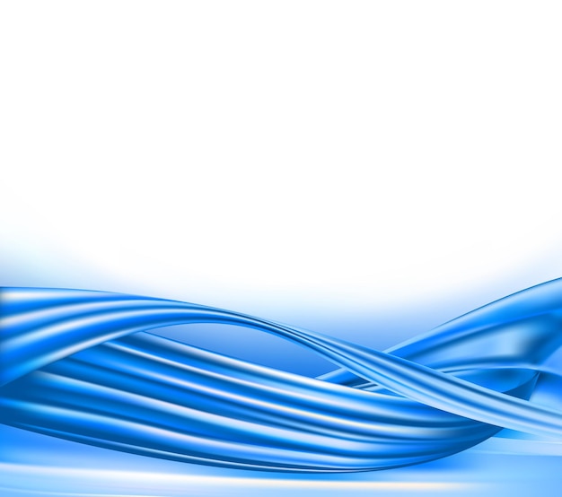 Cables azules sobre un fondo blanco.