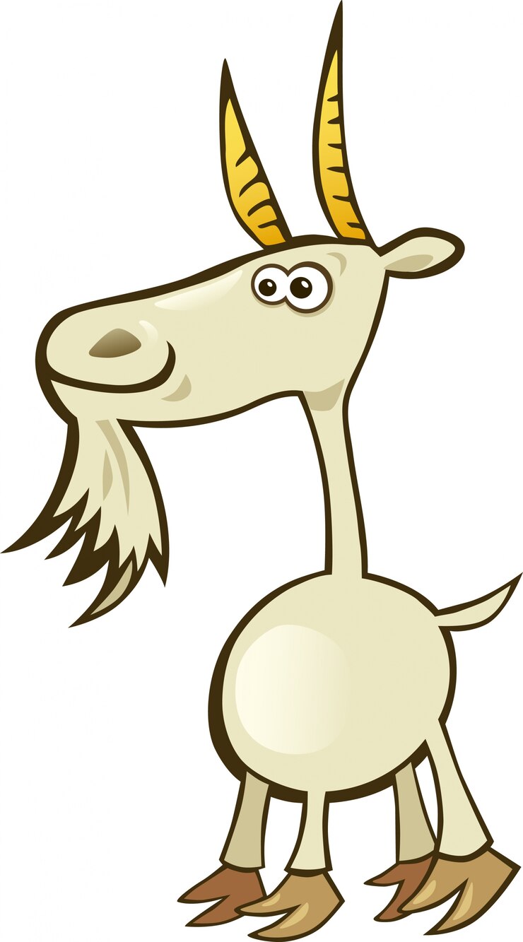 Vector cabra graciosa