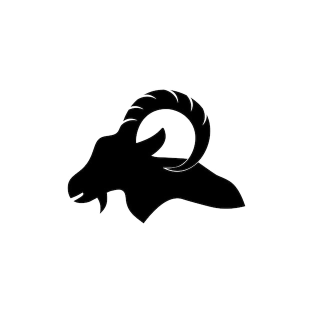 Cabra icono logo vector gratis