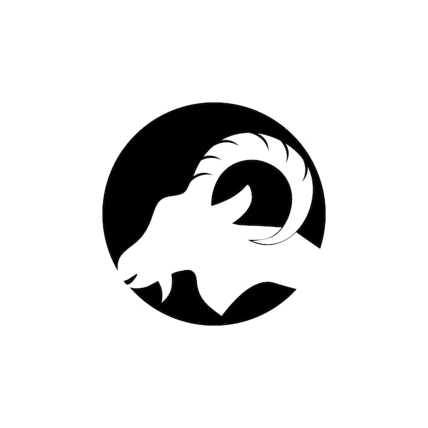 Cabra icono logo vector gratis