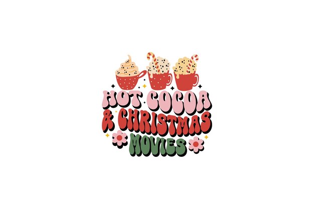 cacao caliente y películas de navidad