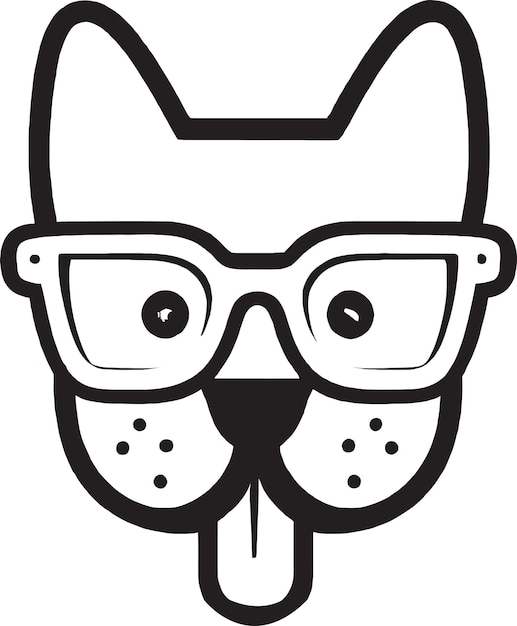 Cachorro amor Vector icono logotipo diseño