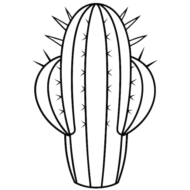 un cactus con una cara de cactus y un fondo blanco